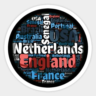 World Soccer Ball Sticker